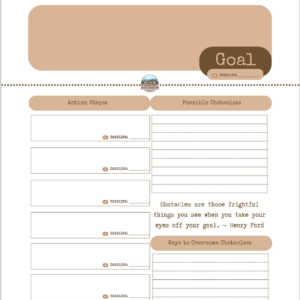 action plan worksheet